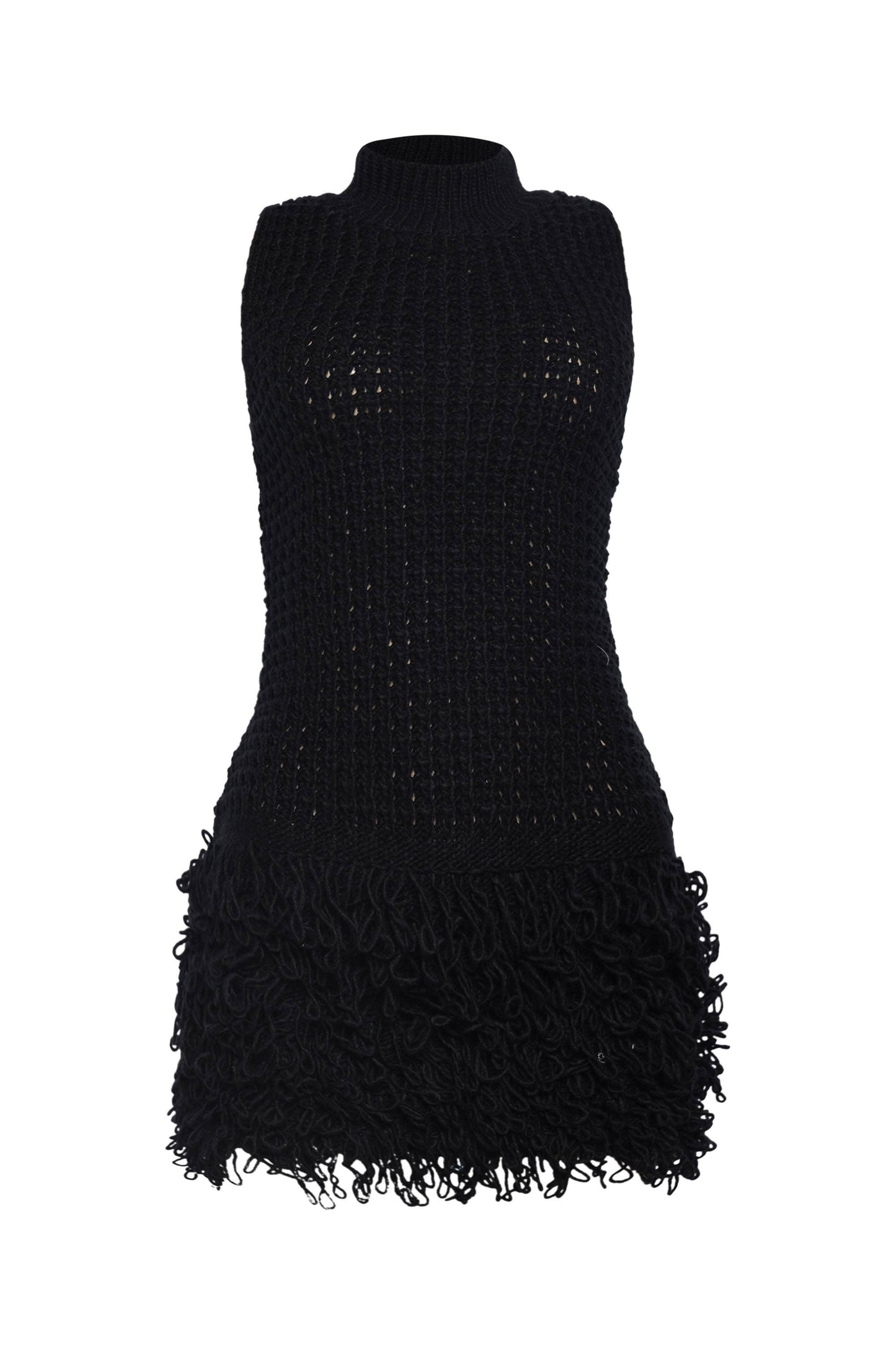 [SELECT]Tassel skirt detailed tank mini dress