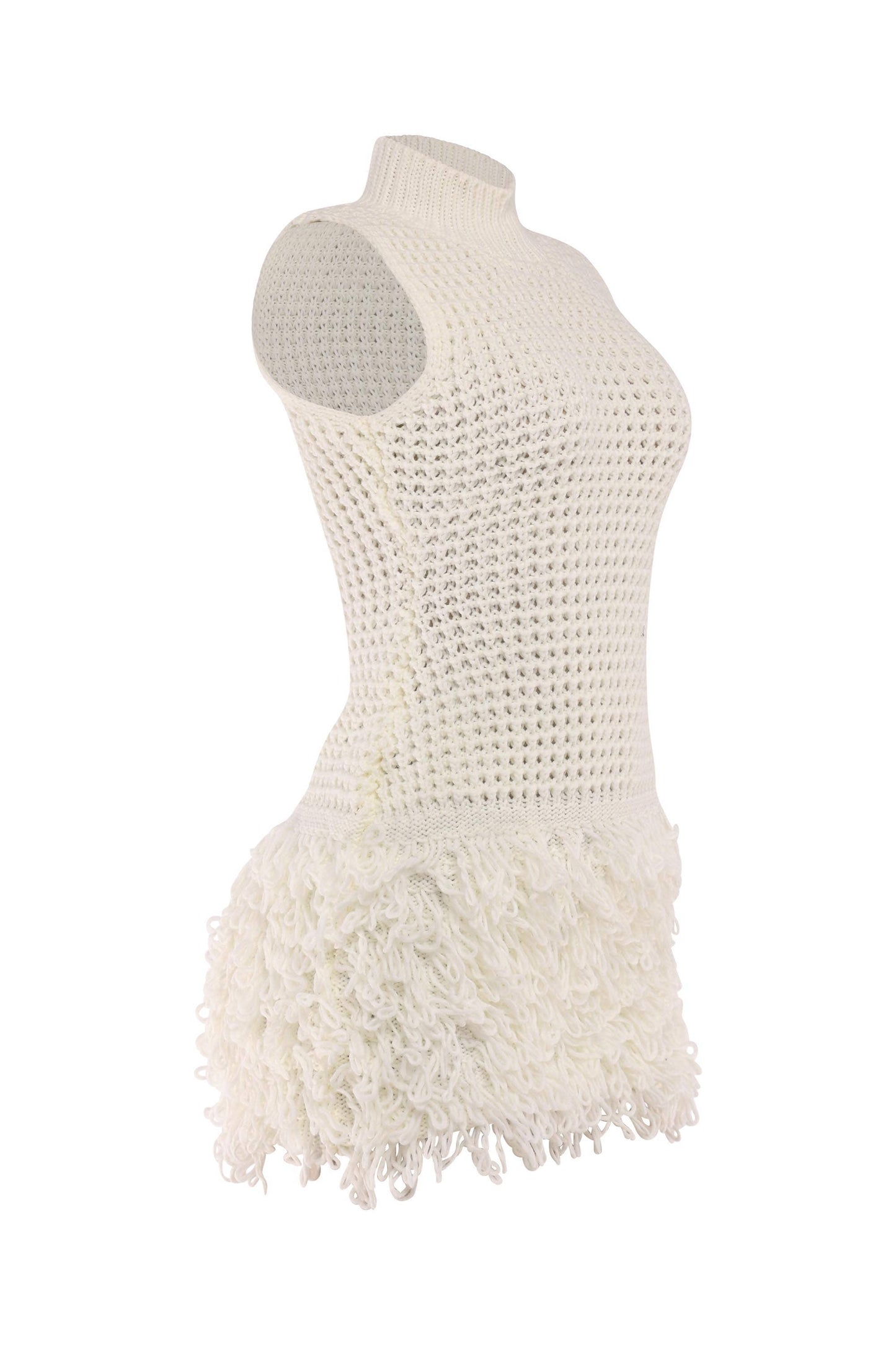 [SELECT]Tassel skirt detailed tank mini dress