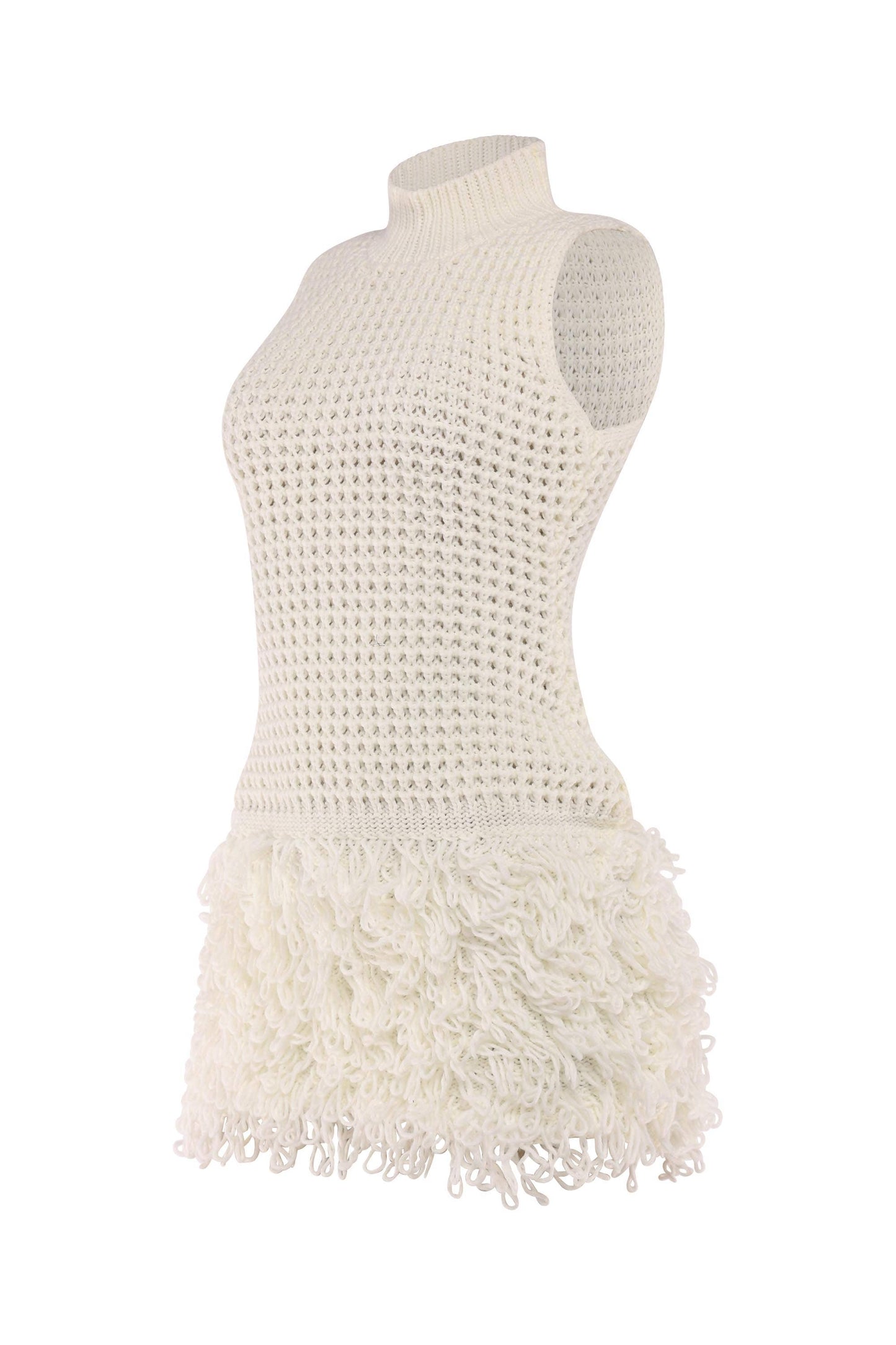 [SELECT]Tassel skirt detailed tank mini dress